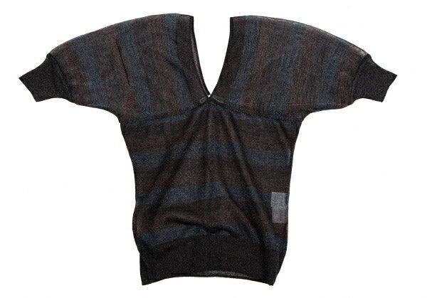 ISSEY MIYAKE Sheer Glitter Knit Sweater Black Size 2