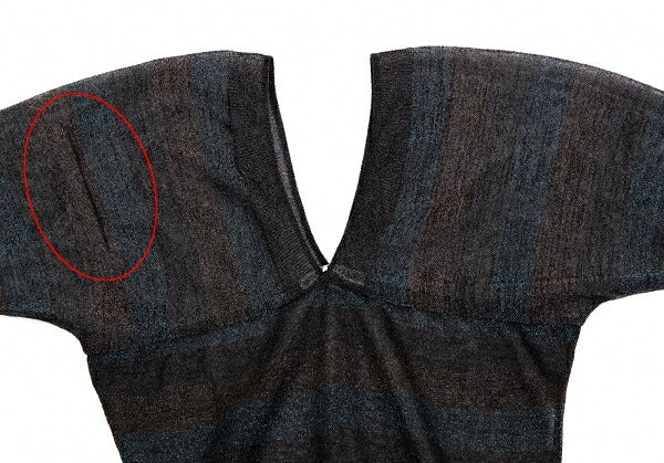 ISSEY MIYAKE Sheer Glitter Knit Sweater Black Size 2