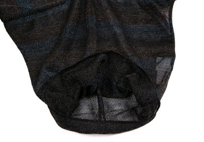 ISSEY MIYAKE Sheer Glitter Knit Sweater Black Size 2