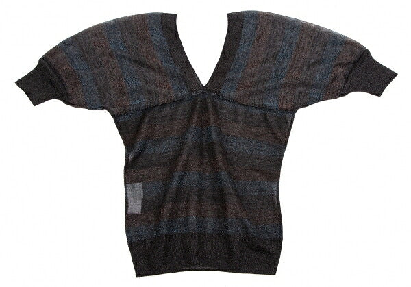 ISSEY MIYAKE Sheer Glitter Knit Sweater Black Size 2