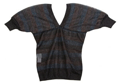 ISSEY MIYAKE Sheer Glitter Knit Sweater Black Size 2