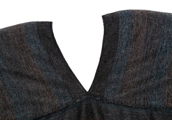 ISSEY MIYAKE Sheer Glitter Knit Sweater Black Size 2