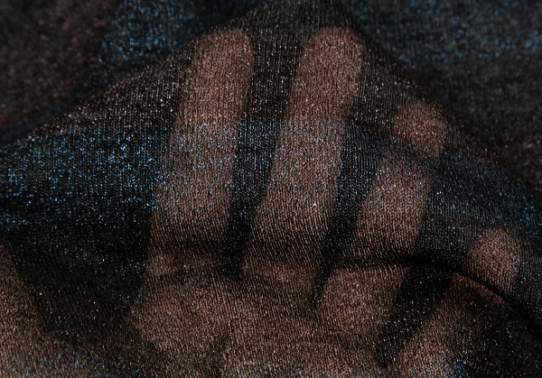 ISSEY MIYAKE Sheer Glitter Knit Sweater Black Size 2
