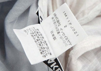 ISSEY MIYAKE Check Panel Linen Cotton Vest White/Gray Size 2