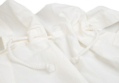 ISSEY MIYAKE Cotton Washi Rope Design Blouse White Size M