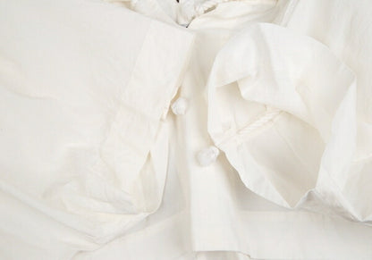 ISSEY MIYAKE Cotton Washi Rope Design Blouse White Size M