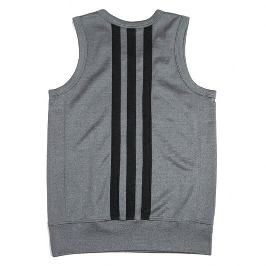 Y-3 Back 3-Stripes Poly-Cotton Tank Top Size S