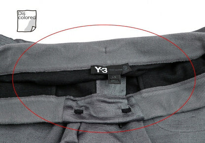 Y-3 Ribbed Drawstring Pants Gray Size L