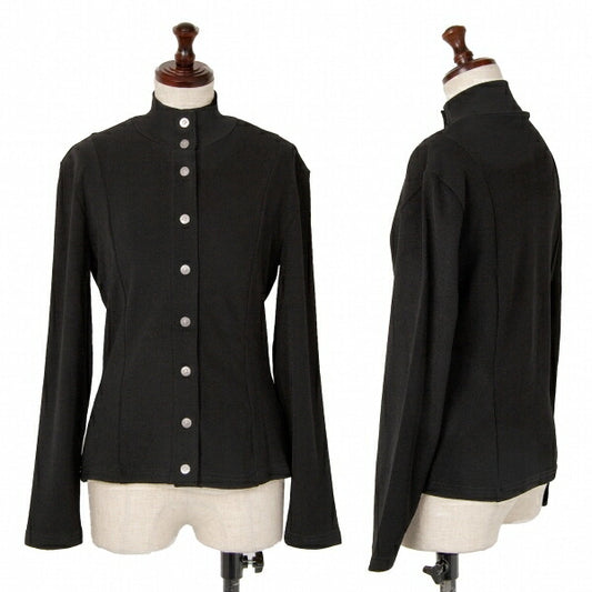 VERSACE JEAN COUTURE Medusa Button Knit Jacket Black Size S