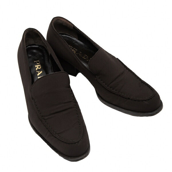 PRADA Nylon Low-Top Sneakers Brown Size 36 (23cm)