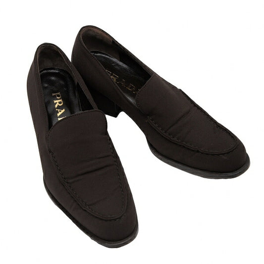 PRADA Nylon Low-Top Sneakers Brown Size 36 (23cm)