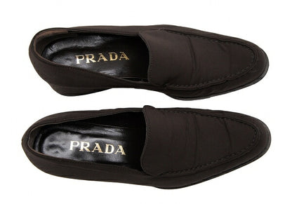 PRADA Nylon Low-Top Sneakers Brown Size 36 (23cm)