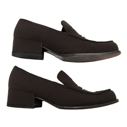 PRADA Nylon Low-Top Sneakers Brown Size 36 (23cm)