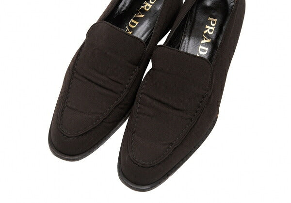 PRADA Nylon Low-Top Sneakers Brown Size 36 (23cm)