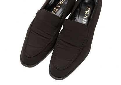 PRADA Nylon Low-Top Sneakers Brown Size 36 (23cm)