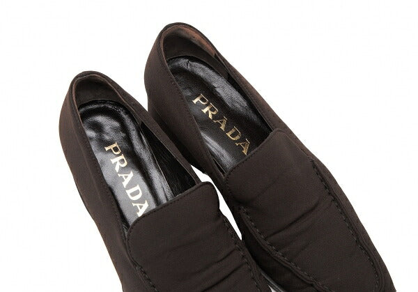 PRADA Nylon Low-Top Sneakers Brown Size 36 (23cm)
