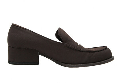 PRADA Nylon Low-Top Sneakers Brown Size 36 (23cm)