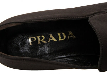 PRADA Nylon Low-Top Sneakers Brown Size 36 (23cm)
