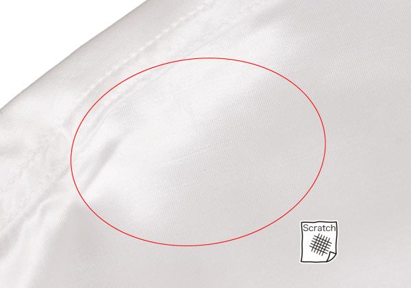 Y's Rayon Satin Round Collar Button-Up Shirt White Size 3