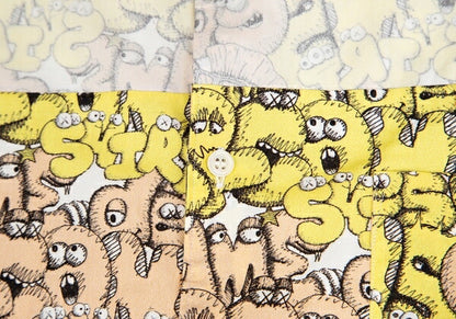 COMME des GARCONS SHIRT x KAWS 21AW Shirt Yellow Size L
