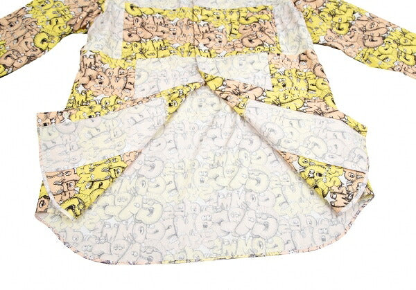 COMME des GARCONS SHIRT x KAWS 21AW Shirt Yellow Size L