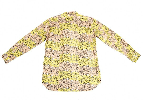 COMME des GARCONS SHIRT x KAWS 21AW Shirt Yellow Size L