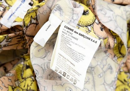 COMME des GARCONS SHIRT x KAWS 21AW Shirt Yellow Size L