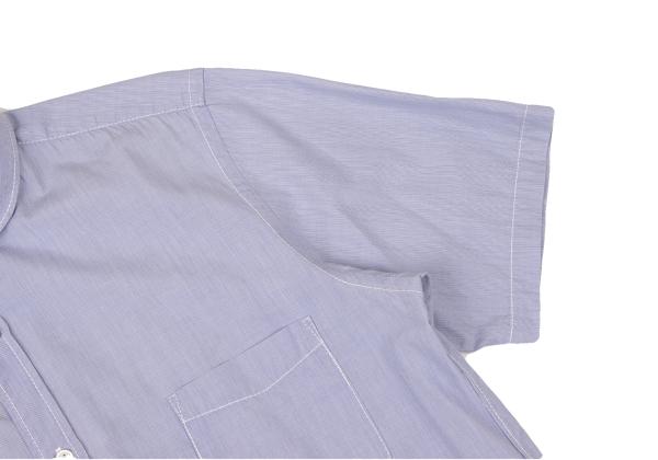 COMME des GARCONS HOMME Stripe Round Shirt Blue Size L