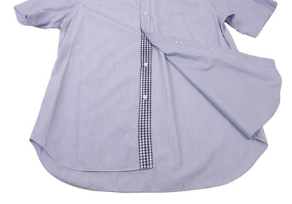 COMME des GARCONS HOMME Stripe Round Shirt Blue Size L