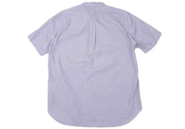COMME des GARCONS HOMME Stripe Round Shirt Blue Size L