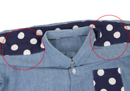COMME des GARCONS HOMME PLUS Dot Print Chambray Shirt Size S
