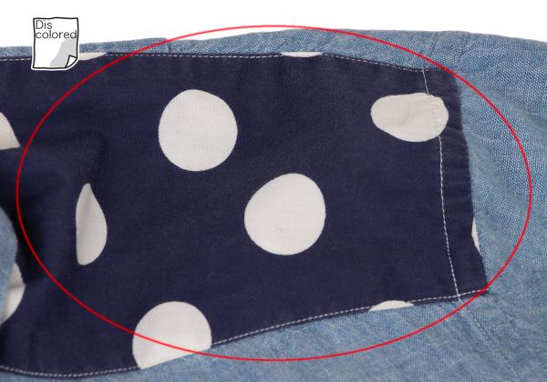 COMME des GARCONS HOMME PLUS Dot Print Chambray Shirt Size S