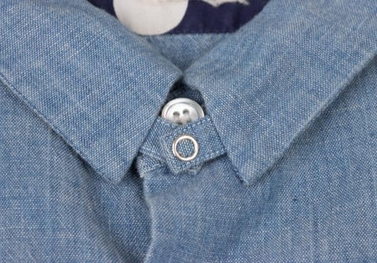 COMME des GARCONS HOMME PLUS Dot Print Chambray Shirt Size S