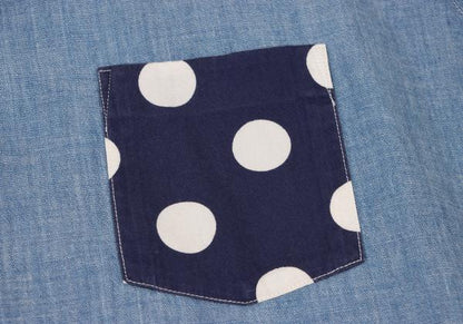 COMME des GARCONS HOMME PLUS Dot Print Chambray Shirt Size S