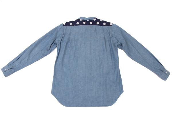 COMME des GARCONS HOMME PLUS Dot Print Chambray Shirt Size S
