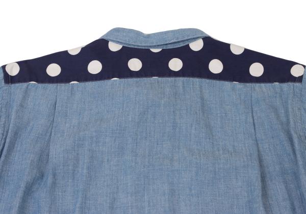 COMME des GARCONS HOMME PLUS Dot Print Chambray Shirt Size S