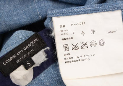 COMME des GARCONS HOMME PLUS Dot Print Chambray Shirt Size S