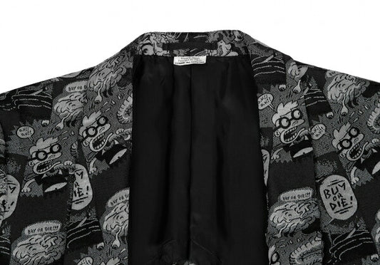 COMME des GARCONS HOMME PLUS Jacquard Jacket Black Size M
