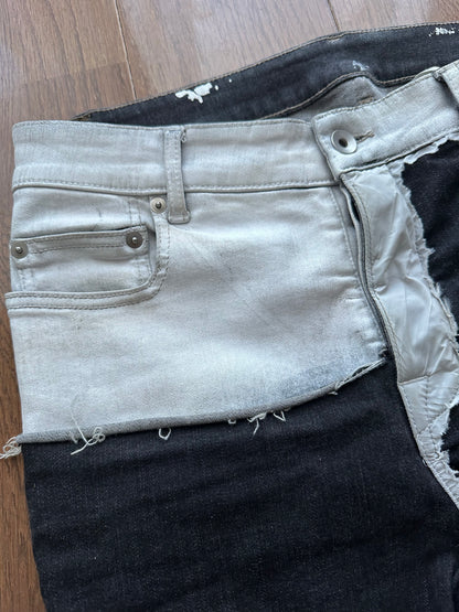 Rick Owens DRKSHDW SS20 Tyrone Cut Coated Jeans