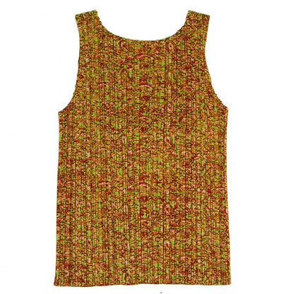 PLEATS PLEASE Elephant Patch Graphic Print Top Green Size 3