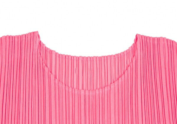 PLEATS PLEASE Pleated Leaf Patch Fringe Pink Multi Size 3