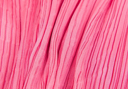PLEATS PLEASE Pleated Leaf Patch Fringe Pink Multi Size 3