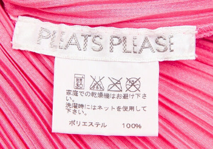 PLEATS PLEASE Pleated Leaf Patch Fringe Pink Multi Size 3