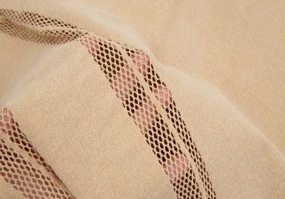 ISSEY MIYAKE A-POC INSIDE Mesh Line Skirt Beige Size 2