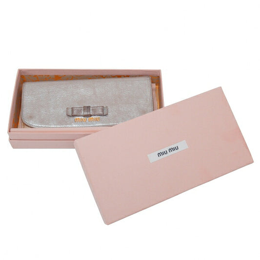 MIU MIU MADRAS BICOLORE Wallet Gold/Silver