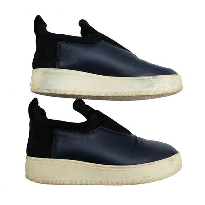 CELINE Slip-On Sneakers Navy Black Size 38