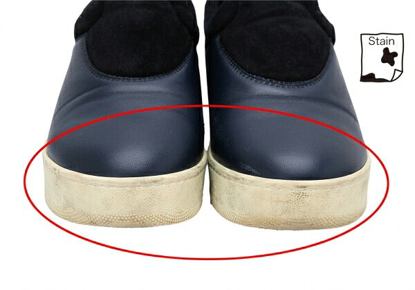 CELINE Slip-On Sneakers Navy Black Size 38