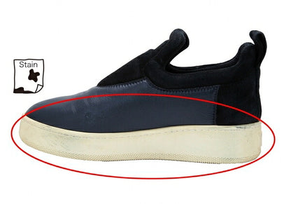 CELINE Slip-On Sneakers Navy Black Size 38