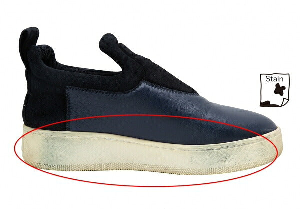 CELINE Slip-On Sneakers Navy Black Size 38