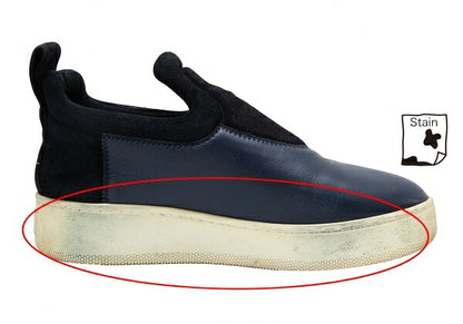 CELINE Slip-On Sneakers Navy Black Size 38